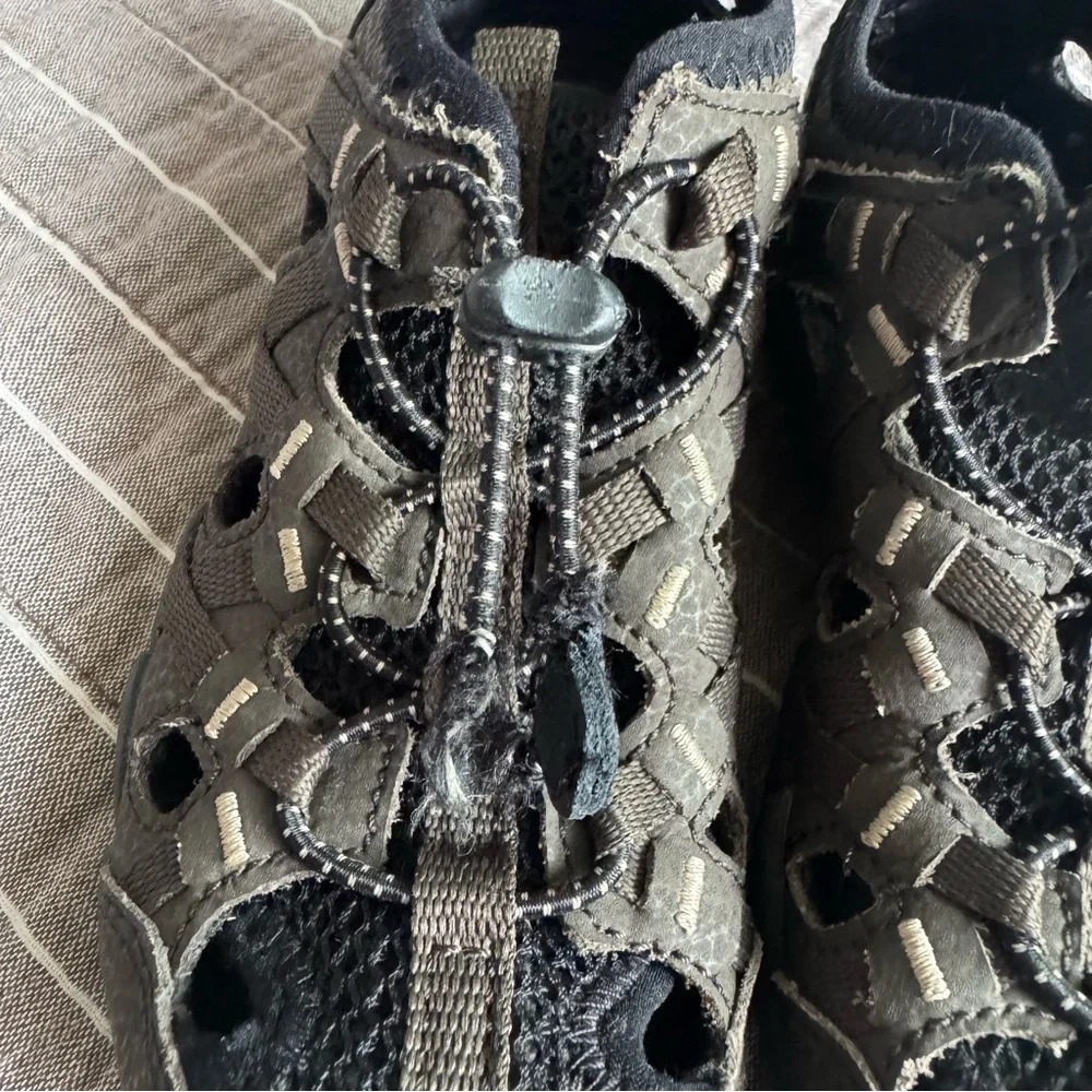 Merrell Kids Hydro Shandal ChopRock Water Sandals Black Brown Boys Size‎ 13
